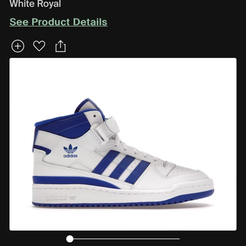 Adidas Dark blue and White Forum Mid shoes